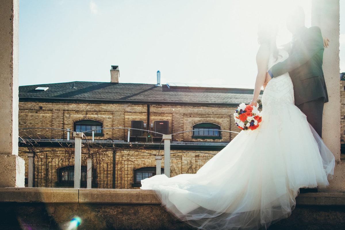 Wedding photographer at work