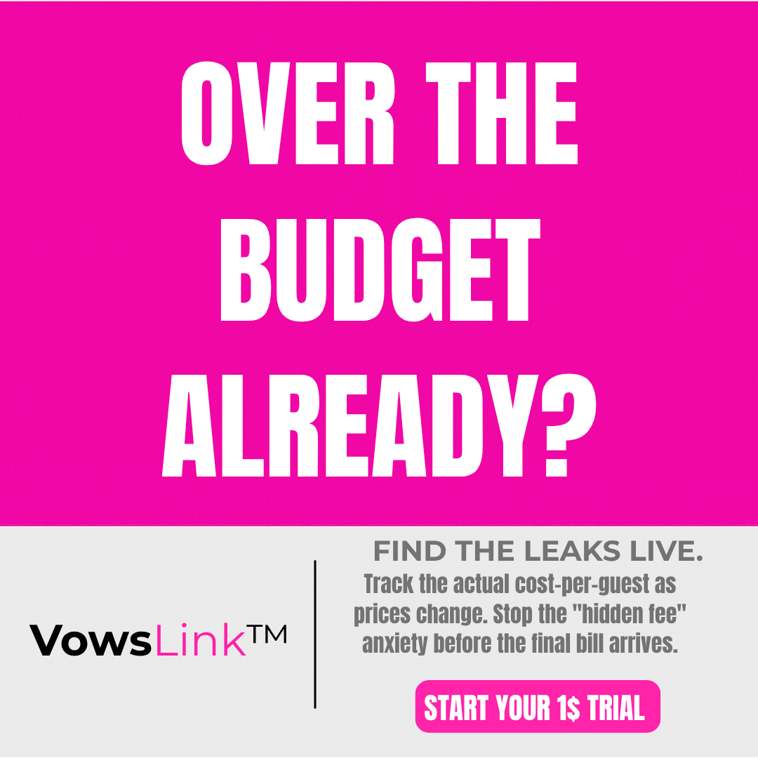 Wedding Budget Tracker — Already Over Budget? Fix It Live | VowsLink · $1 Trial