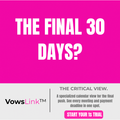 Wedding Planning Checklist — Conquer the Final 30 Days | VowsLink · $1 Trial